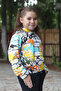 hooded, patterned, elasticated waist girl sweatshirt 7-14 years old - 4