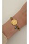 - Barley Chain Quarter Evil Eye Beaded Steel Bracelet - 2