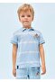 Boy's Blue Polo Neck T-shirt