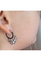 Silver Color Shakira Steel Earrings - 2