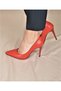 Red Women's Classic Heeled Shoes - 2