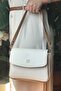 2 Straps, 5 Compartments Special Series Women's Cross Shoulder Bag As4063 Cream-combination - 3
