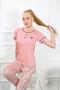Women's Dusty Rose Short Sleeve Pajama Set 20391 - 2