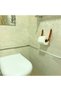 Decorative Genuine Leather & Wooden Toilet Paper Holder, Practical Toilet Paper Hanger Napkin Holder WC Paper Holder - 5