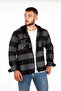 Hooded Zippered Unisex Checkerboard Pattern Lumberjack Shirt - 5