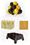 Black Gold Birthday Party Concept Party Supplies Set