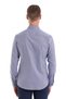 Navy Blue Slim Fit Print 100% Cotton Slim Collar Long Sleeve Sports Shirt - 6
