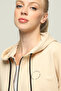 Women's Hooded Kangaroo Pocket Oversize Rubber Leg Zippered Tracksuit Set - 8