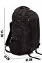 Black Unisex Water Resistant Orthopedic Multi-Eye Camping Trekking Hiking Mountaineer Backpack - 7