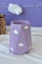 Cloudy Lilac Pen Holder & Toothbrush Holder & Makeup Brush Holder - 3