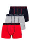 Men's, Licensed, USPA, Colorful, 3-Pack Boxers