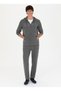 BASE. Polo Assn. Hooded Collar Anthracite Melange Men's Sweatshirt GARENSK023 - 4