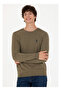 BASE. Polo Assn. Crew Neck Slim Fit Khaki Melange Men's Sweater TD01-BSK23 - 3