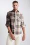 Regular Fit Polo Collar Lumberjack Long Sleeve Long Sleeve Shirt Y1701Az23Au - 3