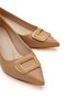 Scenic Nude Buckle (4cm) Pointed Toe Heeled Shoes - 3
