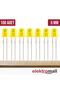 5mm Sarı Diffused Led - 100 Adet