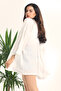 Off-White Linen Jacket Kimono - 4