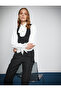 Melis Ağazat X - U Collar Buttoned Crop Blazer Vest