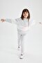 Girls' Gray Jogger Standard Fit School Sweatpants