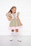 Green Floral Patterned Girl's Dress - 4