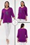 Large Size New Season Casual Comfort Model Peacock Feather Pattern Stone Embroidered Mother Stylish 4 Seasons Blouse - 2