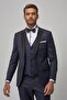 Men's Woolen Slim Fit Slim Fit Tuxedo Groom Dress with Vest - 4