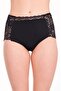 Women's Black Lace Large Size Optional High Waist Panties 503 - 2