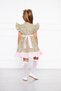 Green Floral Patterned Girl's Dress - 7