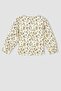 Girl's Floral Quilted Jacket Coat - 5