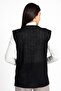 Women's Middle Age and Above Mercerized Buttoned Rolax Mother Vest with Pockets 732 - 4