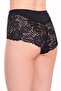 Women's Black Lace Large Size Optional High Waist Panties 503 - 3