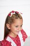 Red Floral Patterned Girl's Dress - 8