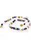 Certified Rhodochrocite-smokey Quartz-calcite-havlite-lapis-jade-labradorite Student Necklace - 2