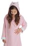 Hooded Children's Bathrobe 100% Cotton Water Absorbent Girl Boy Baby Animal Pink - 5