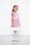 Pink Floral Patterned Girl's Dress - 5