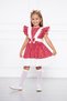 Red Floral Patterned Girl's Dress - 5