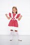 Red Floral Patterned Girl's Dress - 3
