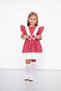 Red Floral Patterned Girl's Dress - 4