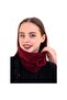 Deafox Burgundy Neck Collar Fleece Beanie - 4