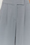 Yunus Gri Cırt Cırt Kapamalı Yüksek Bel Pileli Wide Leg/Geniş Kesim Örme Pantolon TWOAW24PL00177 - 8