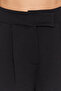 Siyah Cırt Cırt Kapamalı Yüksek Bel Pileli Wide Leg/Geniş Kesim Örme Pantolon TWOAW24PL00177 - 12