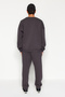 Anthracite Oversize/Wide Cut Letter Printed Warm Sweatshirt Tracksuit Set Tmnaw24Em00004 - 5