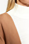 Camel Renk Bloklu Kazak-Pantolon Triko Alt-Üst Takım TCTAW24US00059 - 2