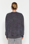 Antrasit Eskitme/Soluk Efektli Kalın İçi Polarlı Oversize/Geniş Kalıp Örme Sweatshirt TWOAW24SW00151 - 5