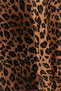 Brown Premium High Quality Animal Patterned Satin Midi Woven Skirt TWOAW24ET00140 - 7