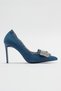 VEGAS Denim Blue Women's High Heels Shoes - 6