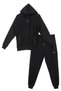 Men's High Quality Cotton Hooded Lycra Zippered Cuff Leg Sports Tracksuit Set - 2
