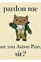 Alexander Hamilcat (Black Text) Painting Wooden Poster Decorative