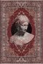 Mira Sculpture Figured Burgundy Vintage Woven Base Decorative Carpet Mira 1478