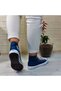 555 Denim Blue Long Unisex Sneaker Linen Sports Shoes - 6